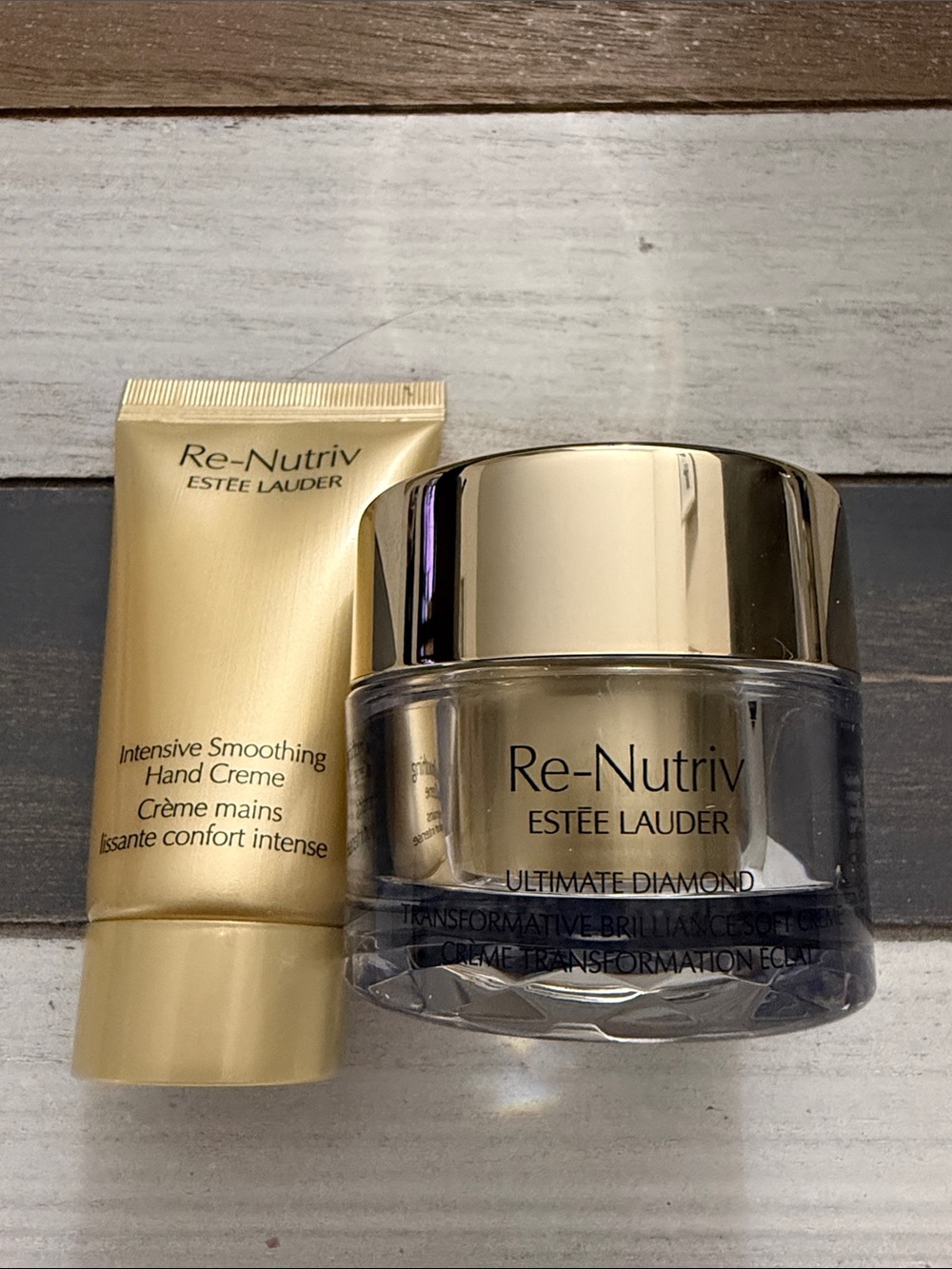 Estee Lauder Ultimate Diamond Soft Creme  15 ml & Re-Nutriv Hand Creme 30 ml